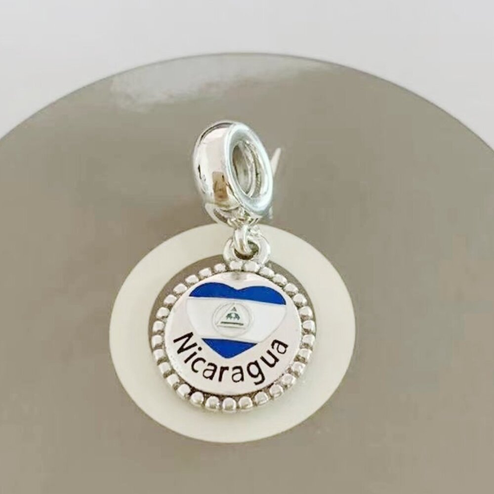 Pandora Nicaragua Flag Exclusive Charm Pendant